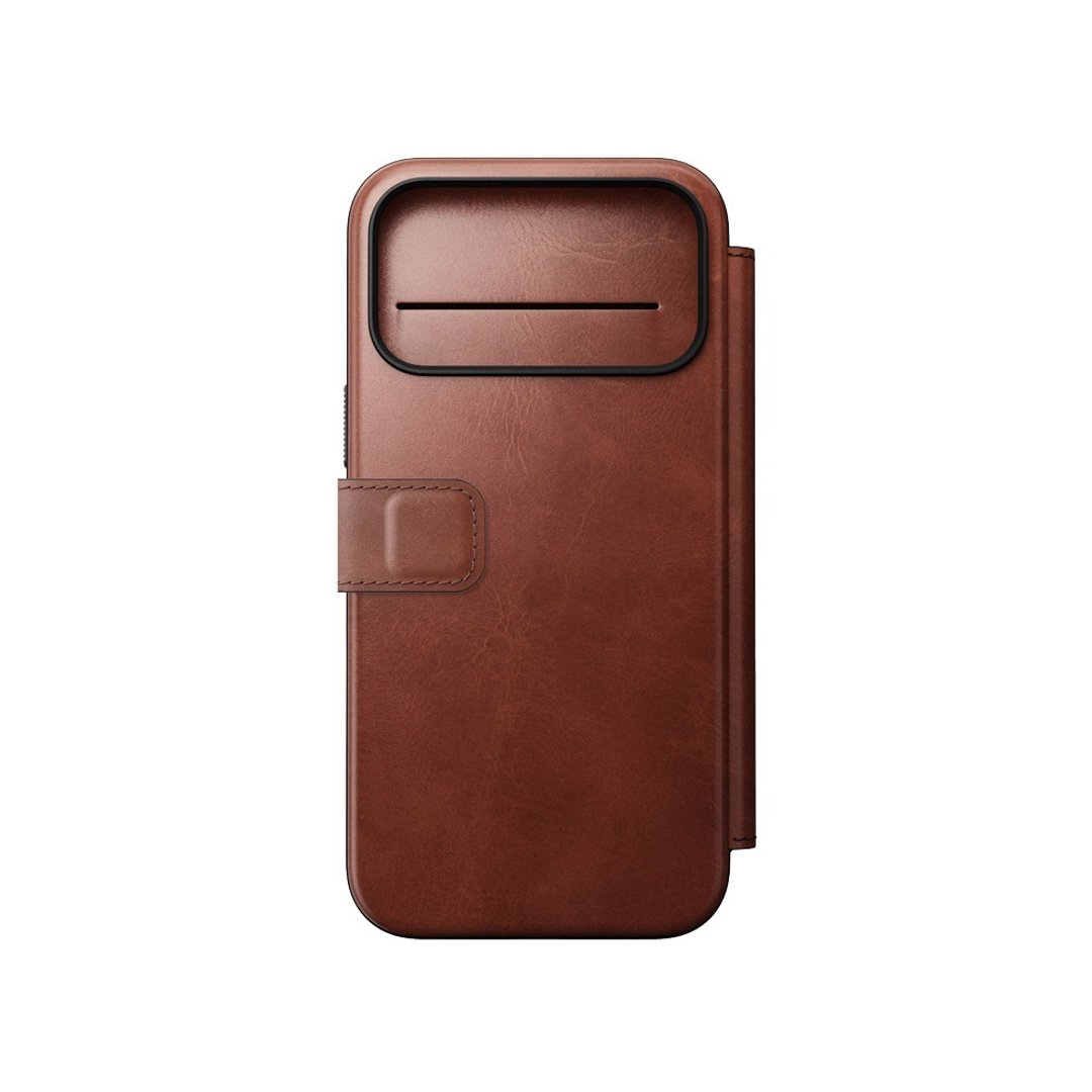 NOMAD iPhone 17 Pro Max Modern 全真皮保护套 (Horween) - 手机壳/手机套 - 真皮 咖啡色