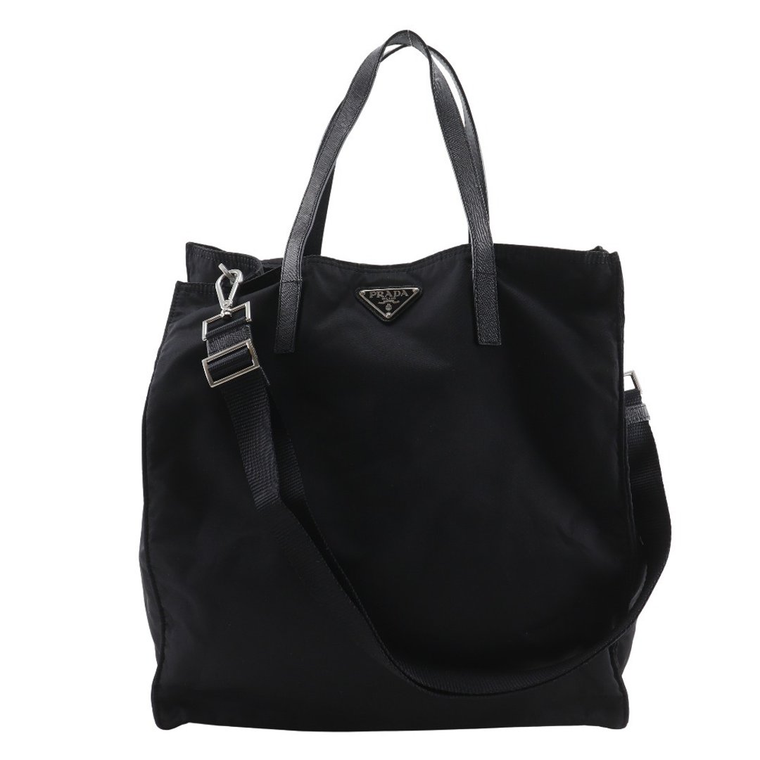 【日本直送】PRADA 2WAY 肩背包 托特包 尼龙 黑色 女仕 【二手】 - 手提包/手提袋 - 尼龙 黑色