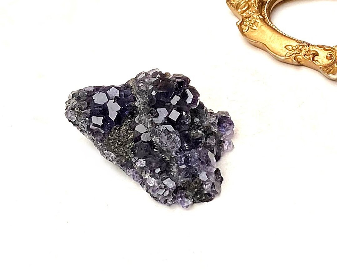 天然原矿坦桑蓝萤石 办公室 疗愈 摆件 可消磁晶石手链 - 其他 - 水晶 