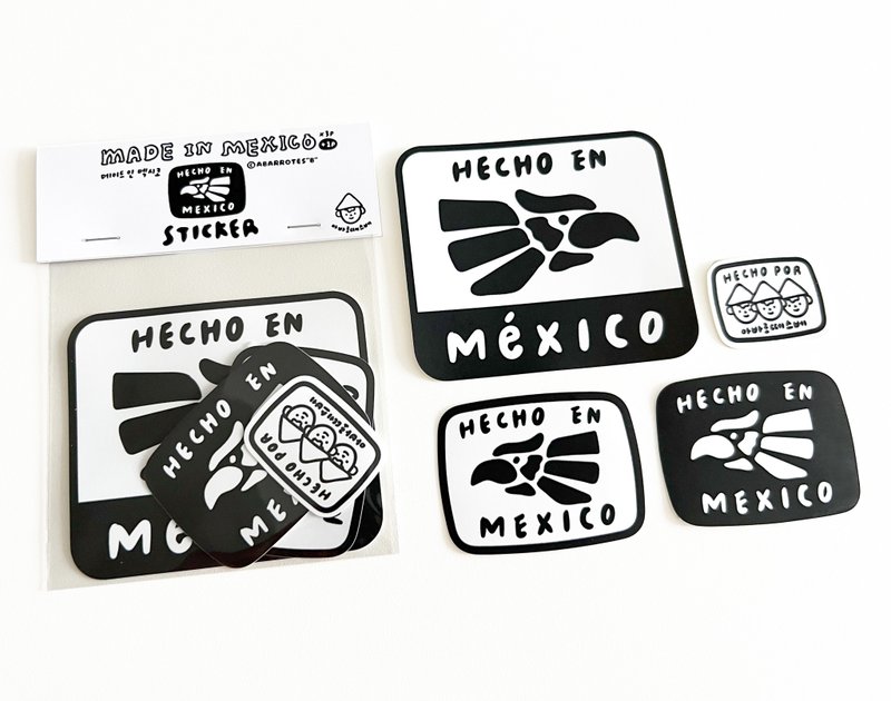 墨西哥制造贴纸 - 贴纸 - 纸 黑色