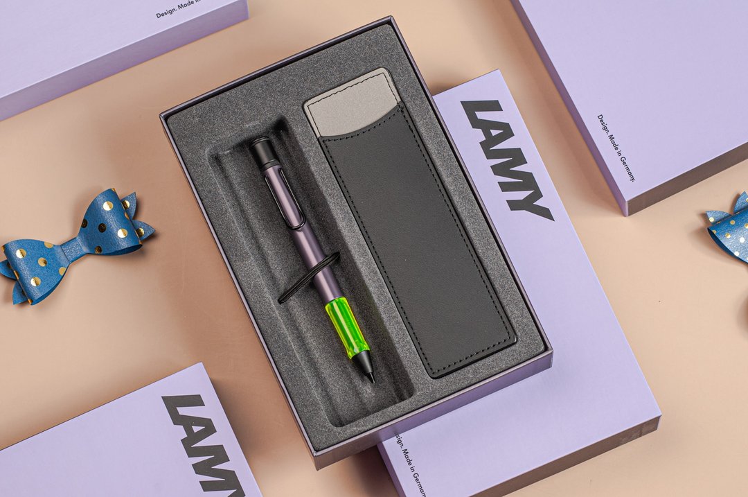 【雷雕刻字】LAMY 自动铅笔 限量单入笔套礼盒 /AL star 2025紫灰 - 铅笔/自动铅笔 - 铝合金 紫色