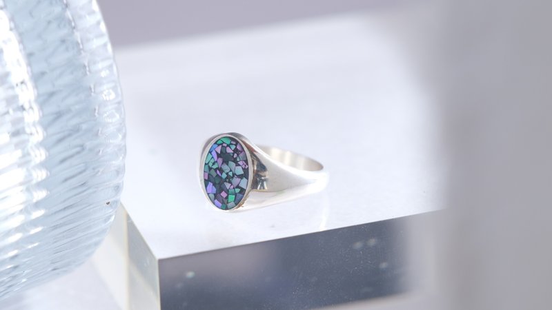 碎星 轻珠宝 戒指 #7 - 戒指 - 银 白色