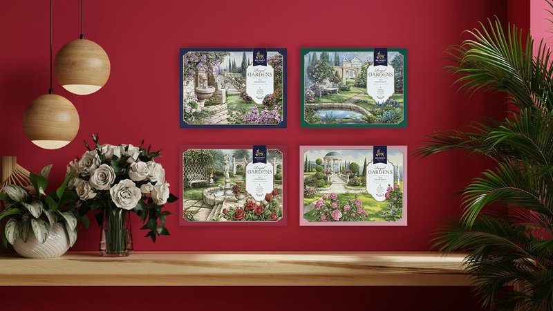 即期良品  看清楚再下单  皇家花园9入红茶茶包组-共四款 - 茶 - 纸 蓝色