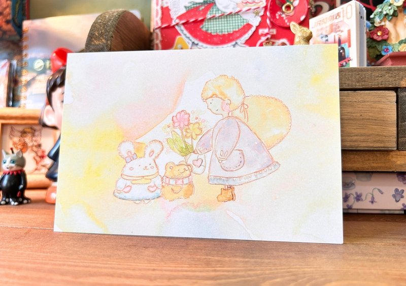 总是谢谢你的明信片 - 卡片/明信片 - 纸 白色