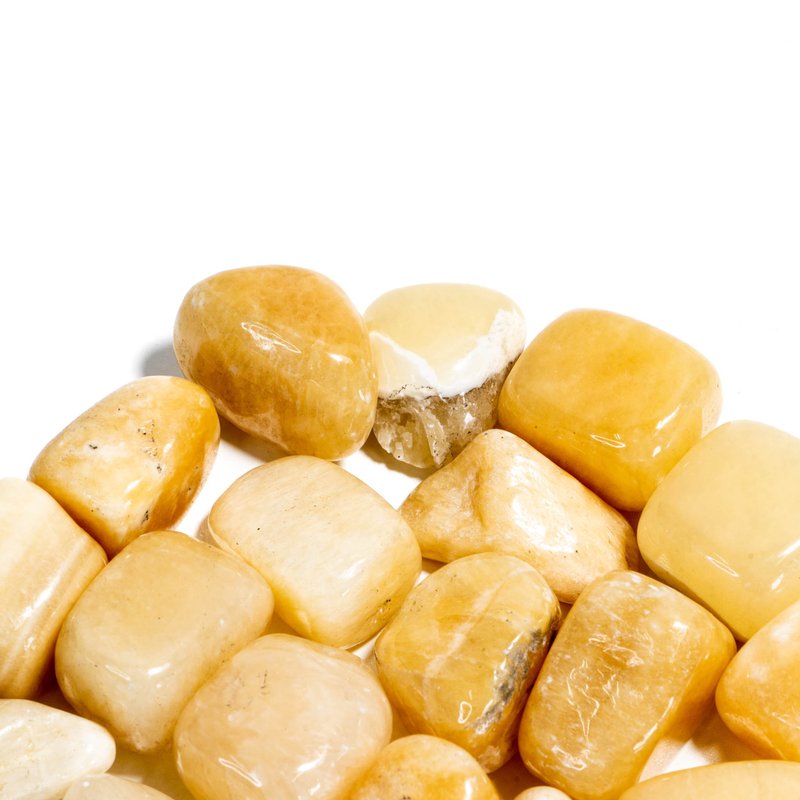 滚石系列-黄水晶 200g - 摆饰 - 半宝石 黄色