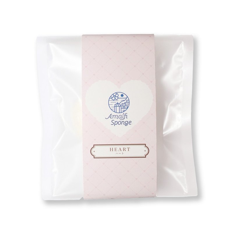 【官方授权】初雪スフレ蒟蒻海绵(爱心) - 脸部清洁/卸妆用品 - 浓缩/萃取物 粉红色