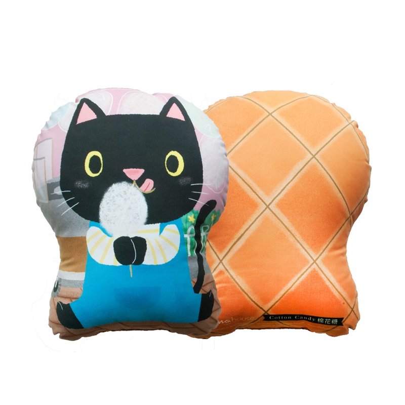 台式点心抱枕 : 棉花糖 - 枕头/抱枕 - 其他材质 黑色