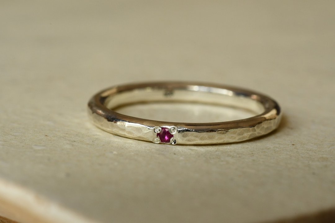 Everyday Story Ruby - 戒指 - 其他金属 红色