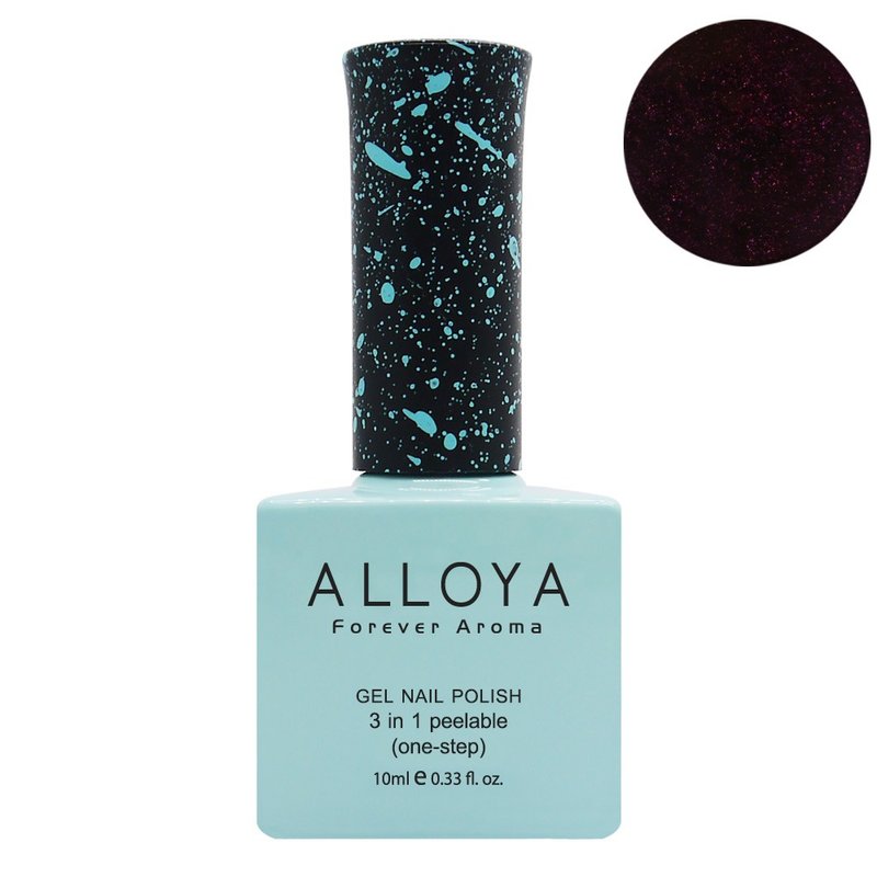 V048 黑樱桃色-细珠光/环保光撩胶 - 指甲油/指甲贴 - 其他材质 黑色