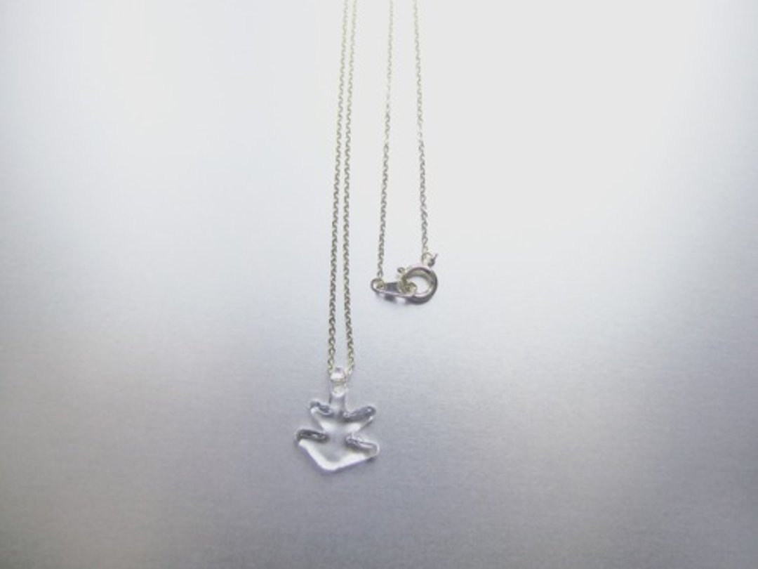 Tree shaped necklace - 项链 - 玻璃 透明