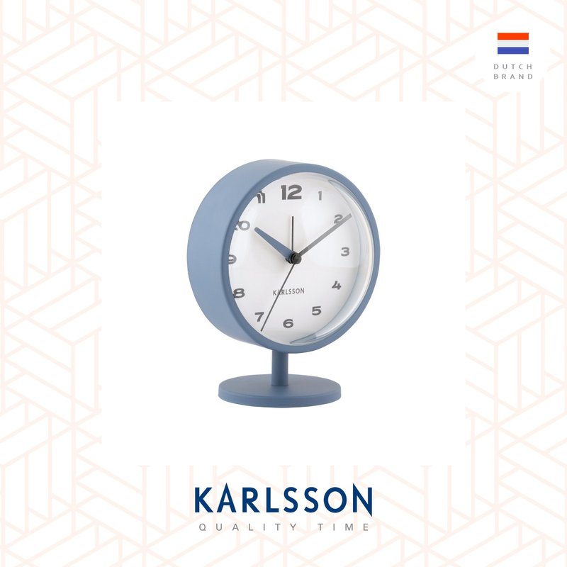 荷兰Karlsson,Alarm clock Brisk Dome classic blue孤型玻璃闹钟 - 时钟/闹钟 - 其他金属 蓝色