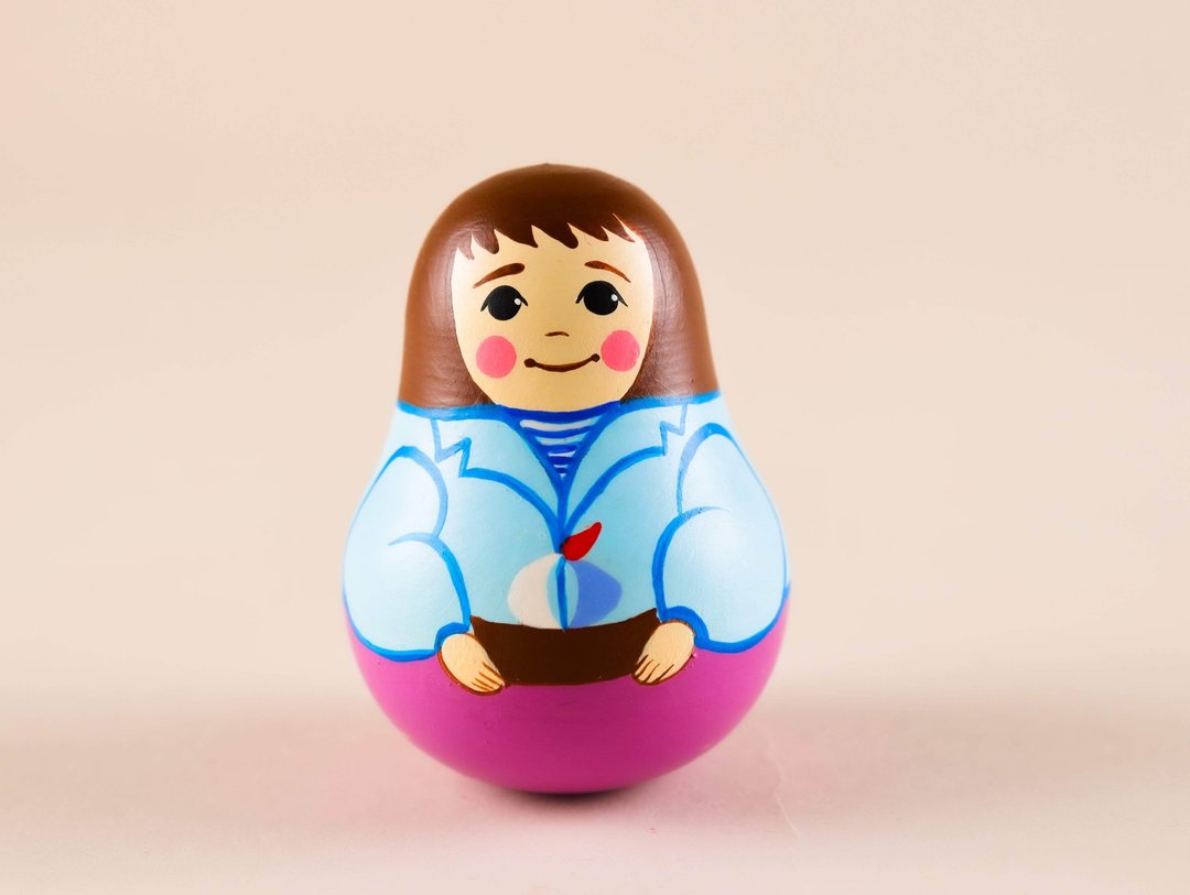 Musical roly-poly toy for boys - 玩具/玩偶 - 木头 紫色