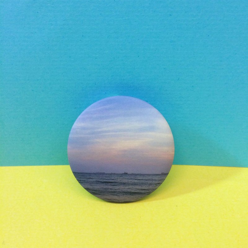 粉色的海 徽章 - 徽章/别针 - 塑料 