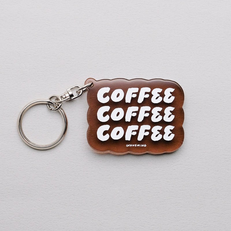 WHOSMiNG TRiPLE COFFEE - 钥匙圈 - 钥匙链/钥匙包 - 塑料 咖啡色