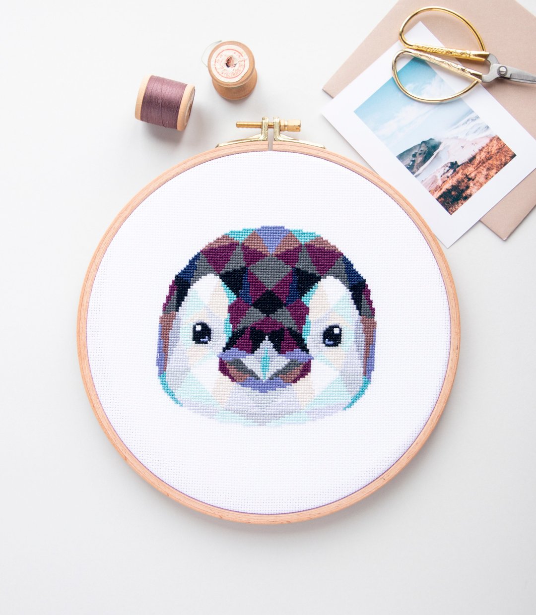 Baby Penguin Cross Stitch PDF Pattern 十字繡 - 编织/刺绣/羊毛毡/裁缝 - 其他材质 