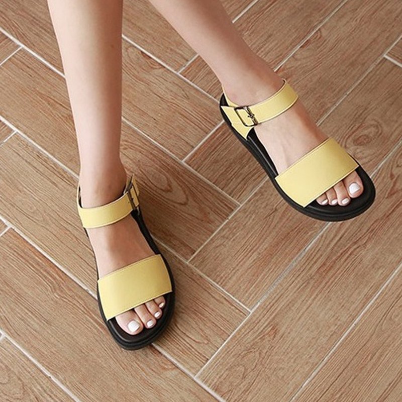 PRE-ORDER 韩国人手制 MACMOC Emi (YELLOW) 凉鞋 - 男女凉鞋 - 其他材质 