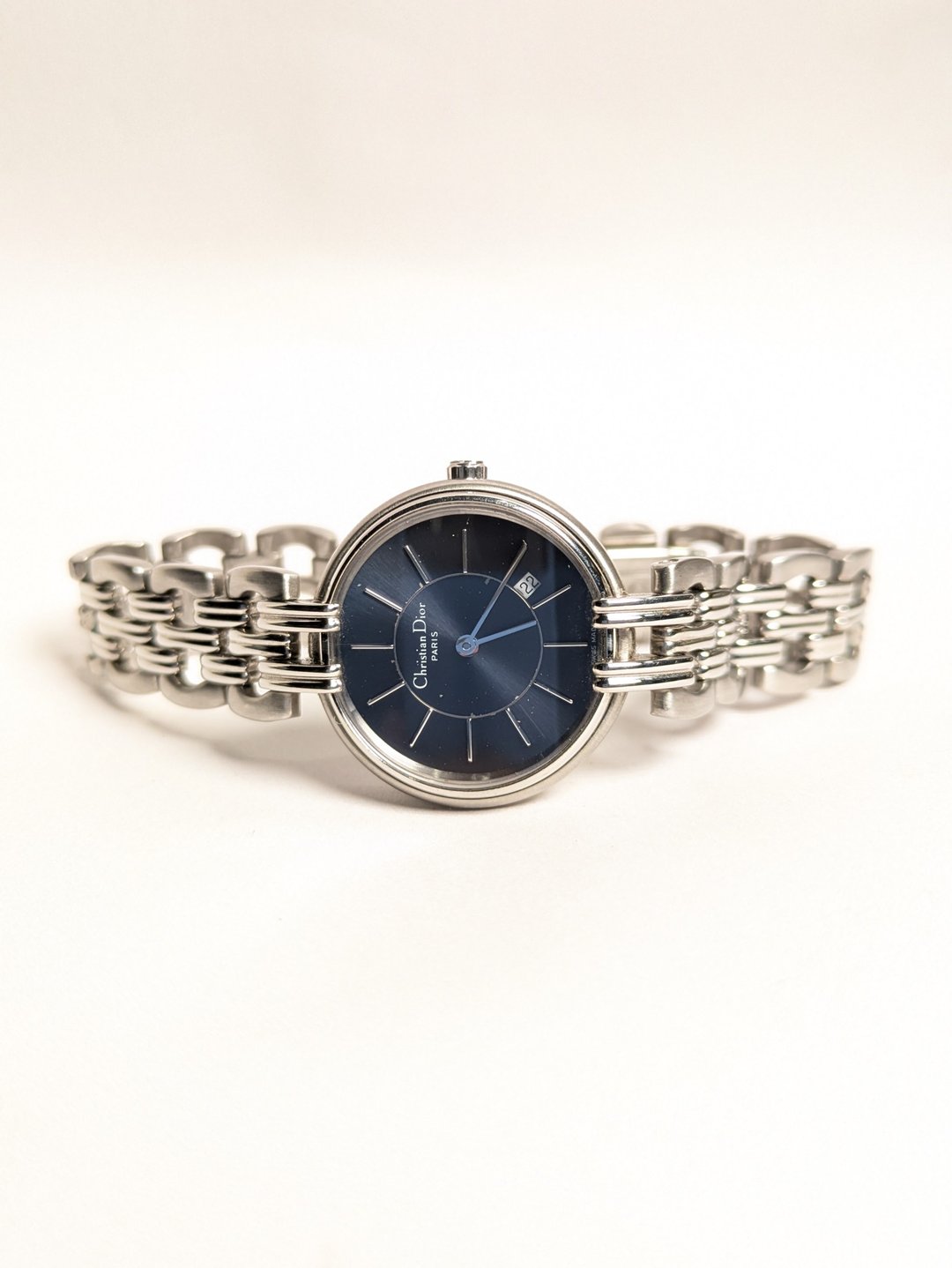 DIOR vintage quartz 中古石英表 - 女表 - 其他金属 银色