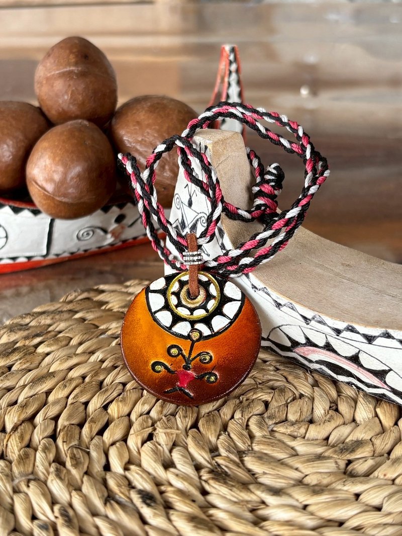 【海端严选】真皮手作 达悟族图腾项链(四款)-人之岛女巫工作室 - 项链 - 真皮 