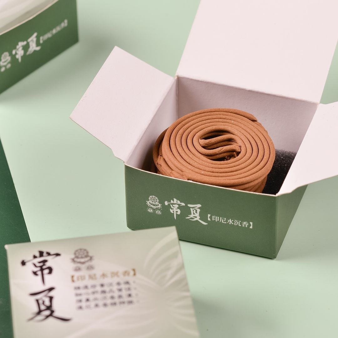常夏-九品印尼沉香-24片微盘香 - 香薰/精油/线香 - 其他材质 绿色