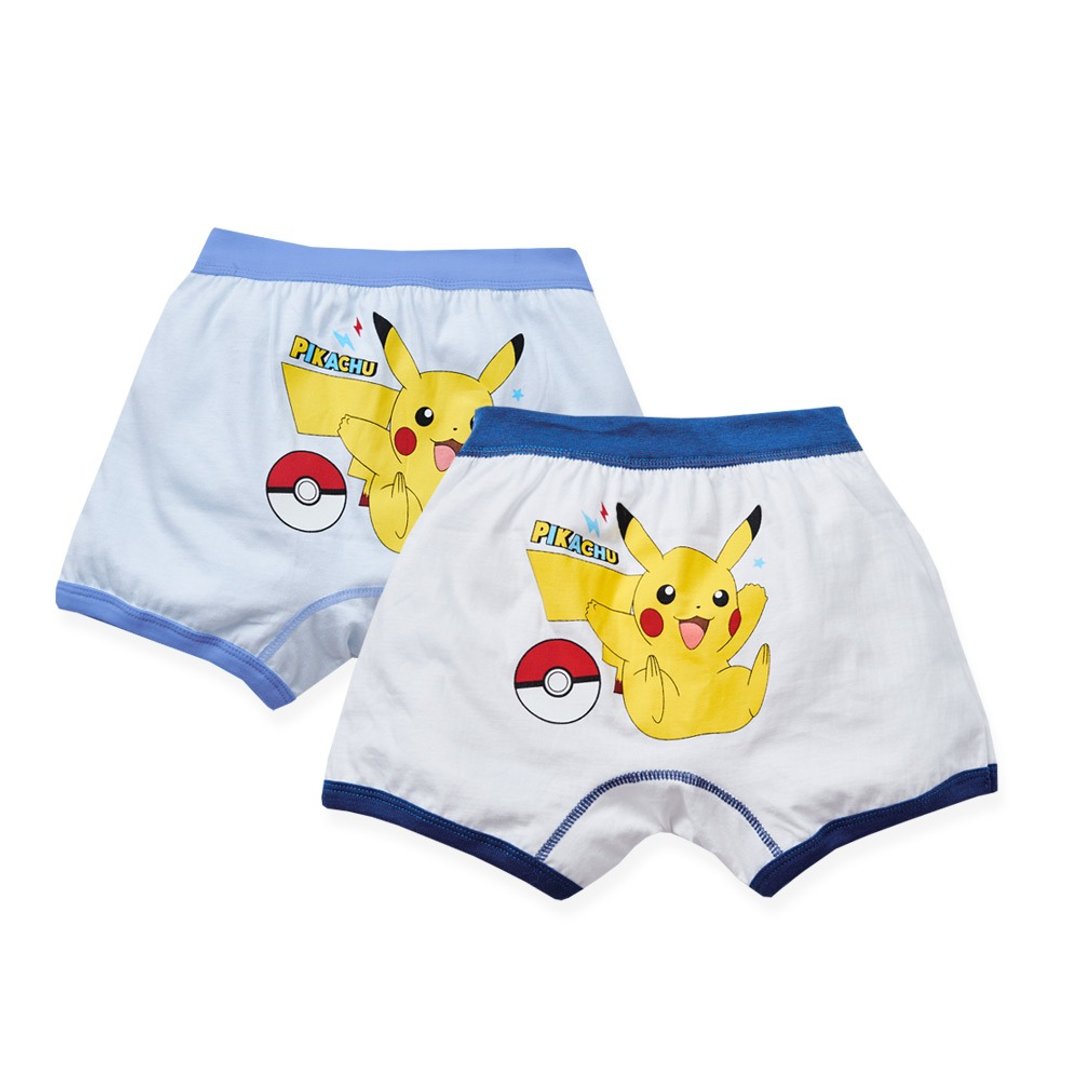 【ONEDER旺达】Pokémon宝可梦皮卡丘 二入男童纯棉内裤 四角内裤 - 童装上衣 - 棉 