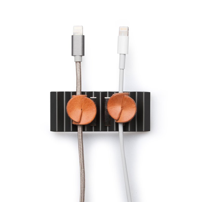 W Storage 整线器 (三色) - 卷线器/电线收纳 - 铝合金 黑色