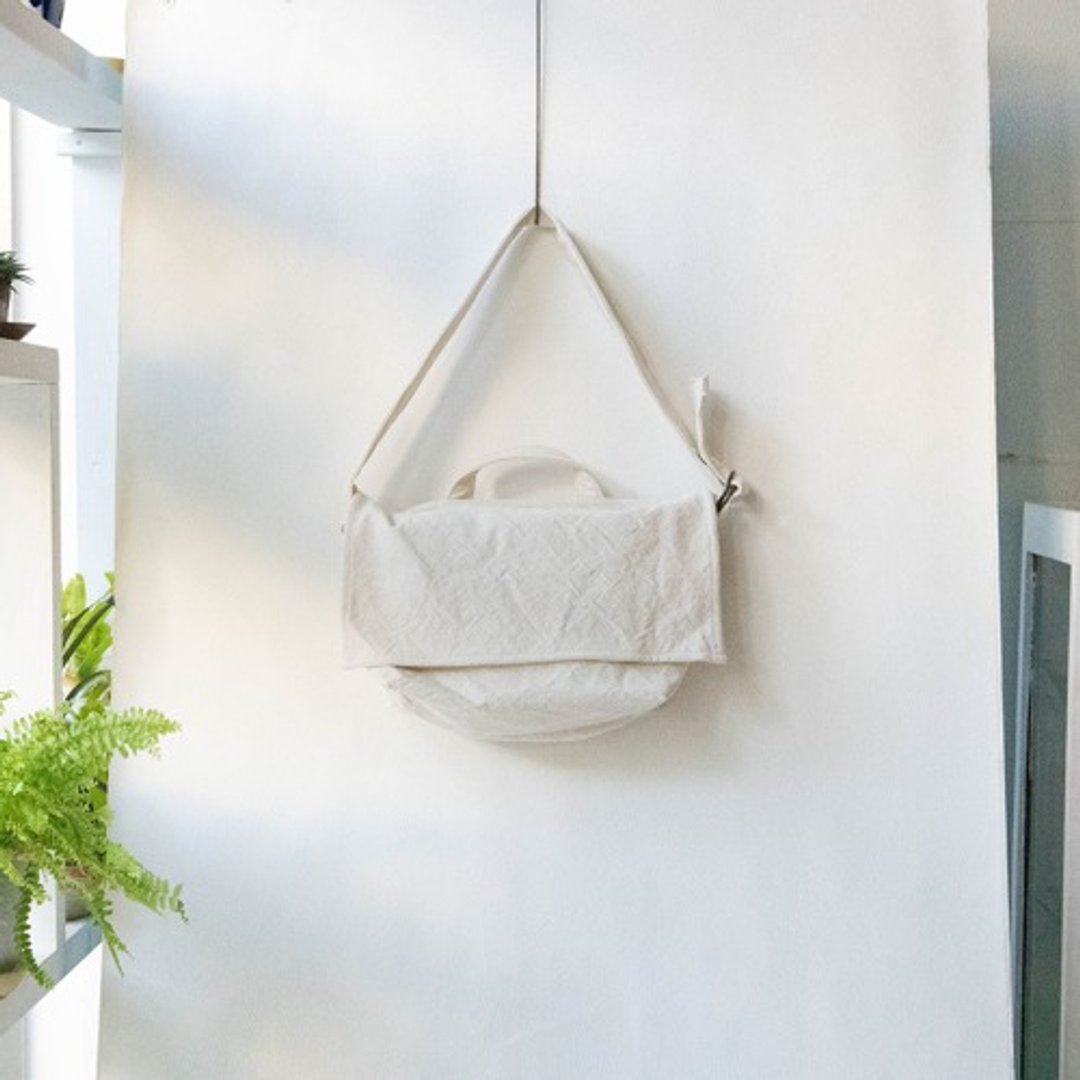 2WAY messenger bag S [generation] (VC-6S) - 侧背包/斜挎包 - 棉 白色