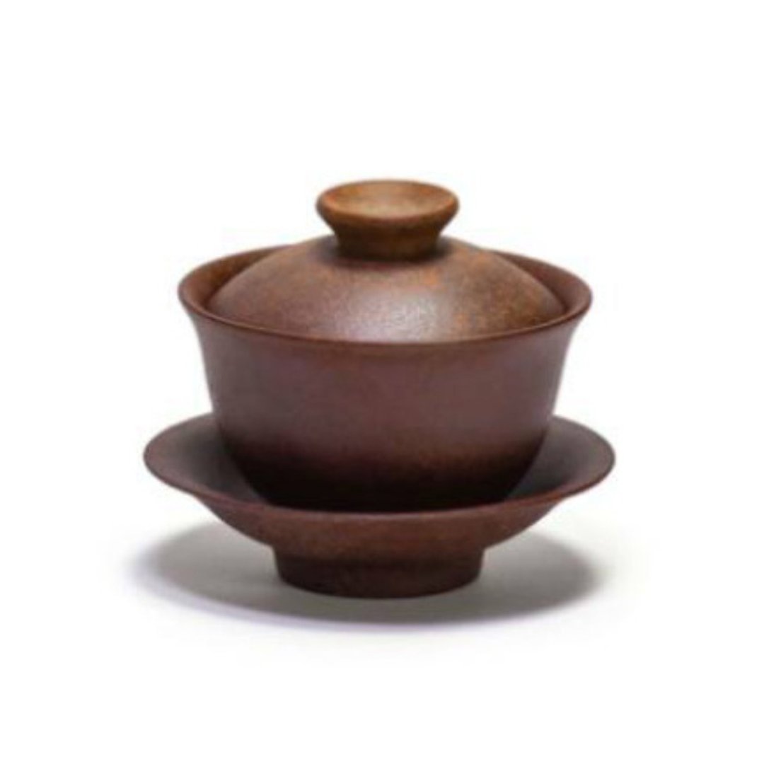 陶作坊| 老岩泥盖碗_焱焱(六次烧) - 茶具/茶杯 - 陶 咖啡色