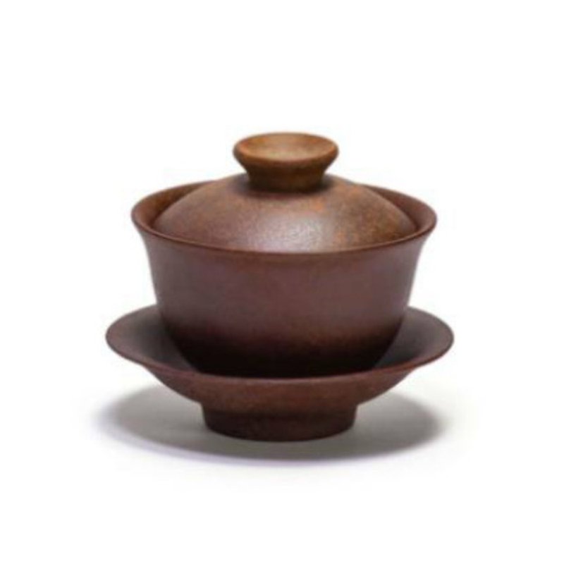 陶作坊| 老岩泥盖碗_焱焱(六次烧) - 茶具/茶杯 - 陶 咖啡色