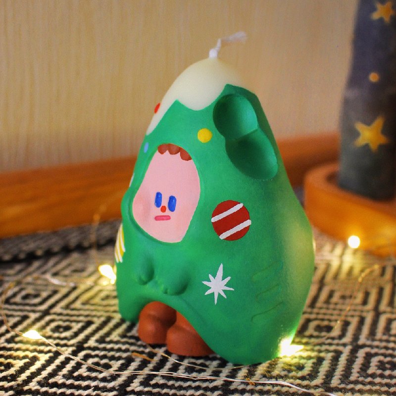 聖誕树 手作香氛蠟燭 向日葵 鼠尾草 - 香薰/精油/线香 - 蜡 