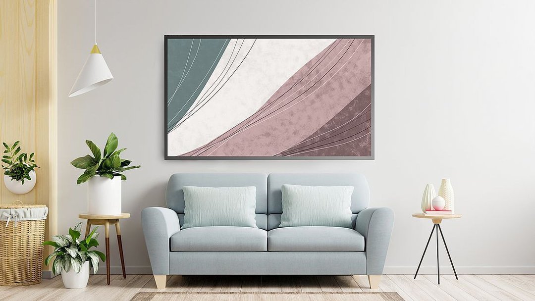 Samsung Frame TV art abstract digital download, 藝術為 三星 The Frame 美學電視 抽象的 - 墙贴/壁贴 - 其他材质 多色
