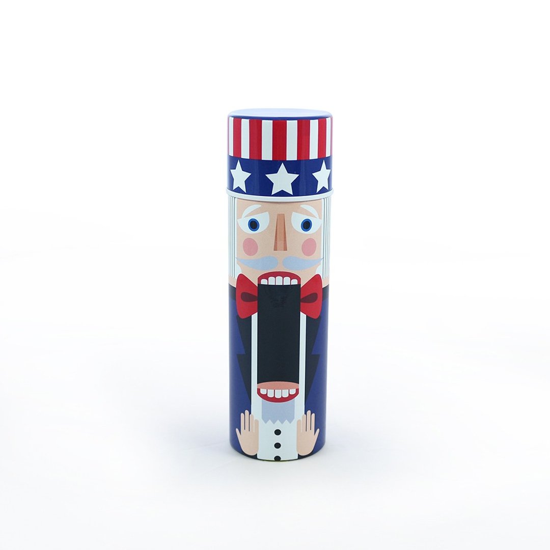 3+1 胡桃公爵十七世(美国大叔)-保温瓶 - 茶具/茶杯 - 其他金属 蓝色