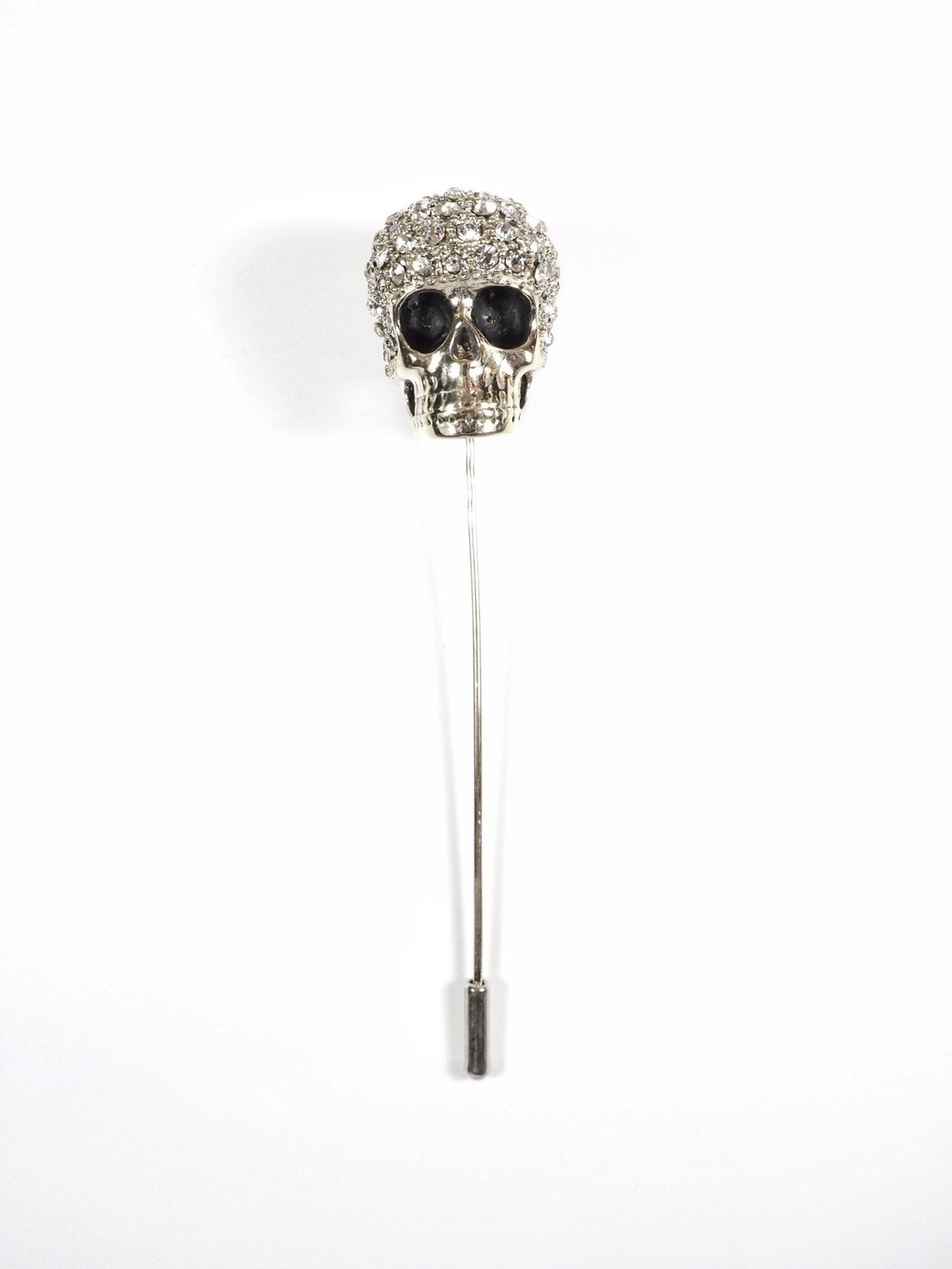 Diamond Head. Skull Lapel Pin. - 胸针 - 其他金属 