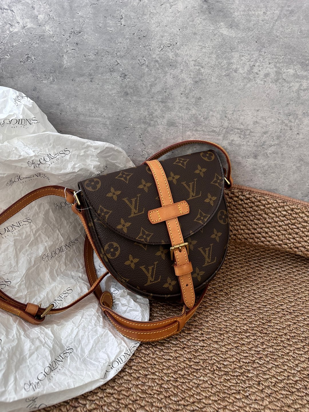 中古包 LOUIS VUITTON 经典老花绝版盾牌包 - 手提包/手提袋 - 其他材质 咖啡色