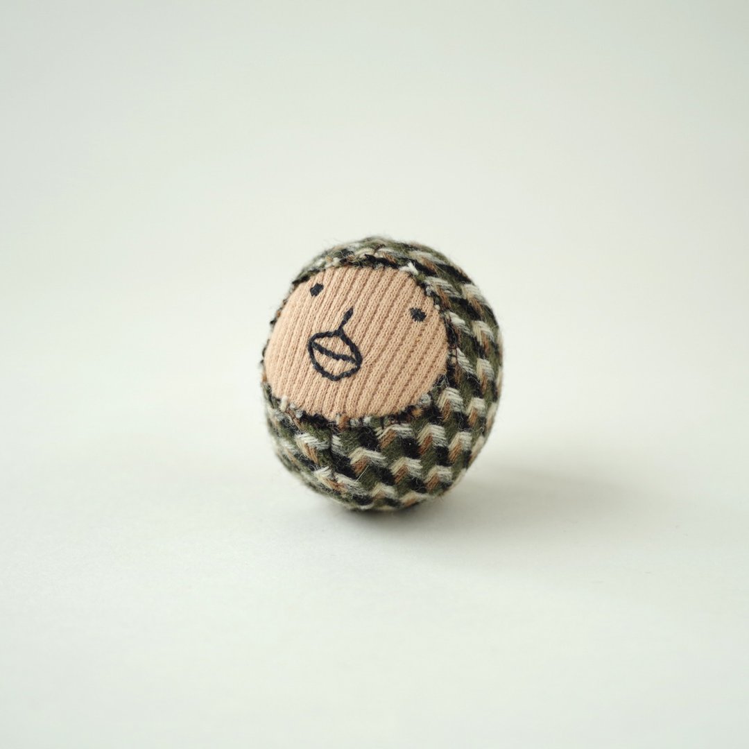 ruru bird  brooch - 玩偶/公仔 - 羊毛 咖啡色