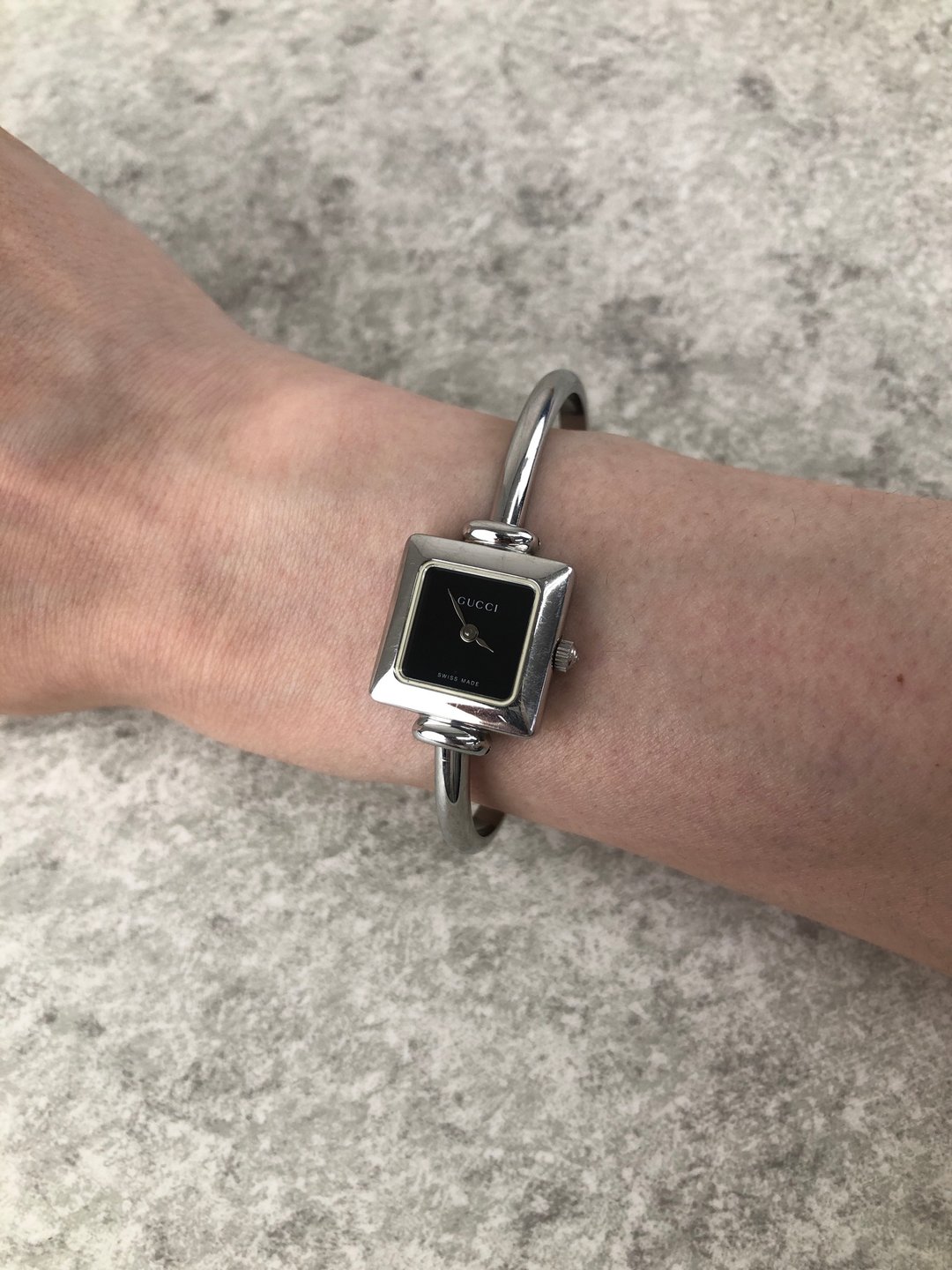 【日本直送 名牌中古包】GUCCI 古驰 手表 银色 不锈钢 石英 1900L vintage 古董 7s3xa3 - 女表 - 不锈钢 银色
