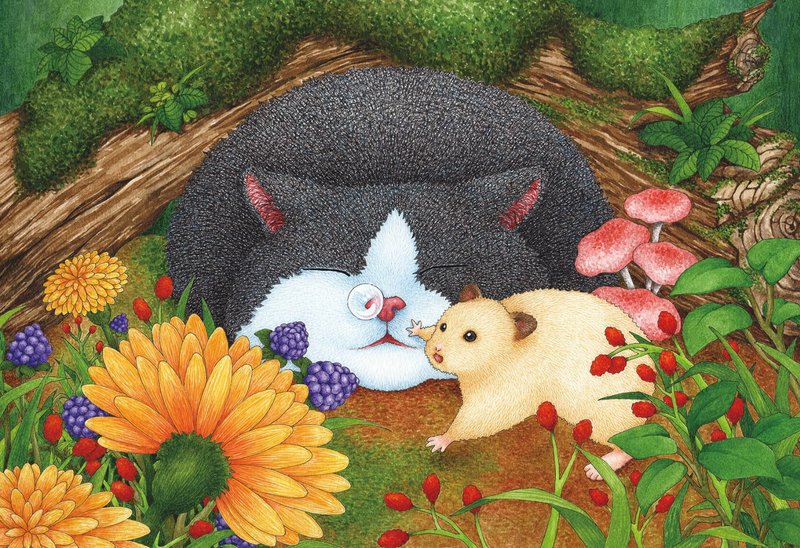 300片拼图 猫咪猫咪别睡了(插画家:猫咪猫咪别睡了) - 拼图 - 纸 