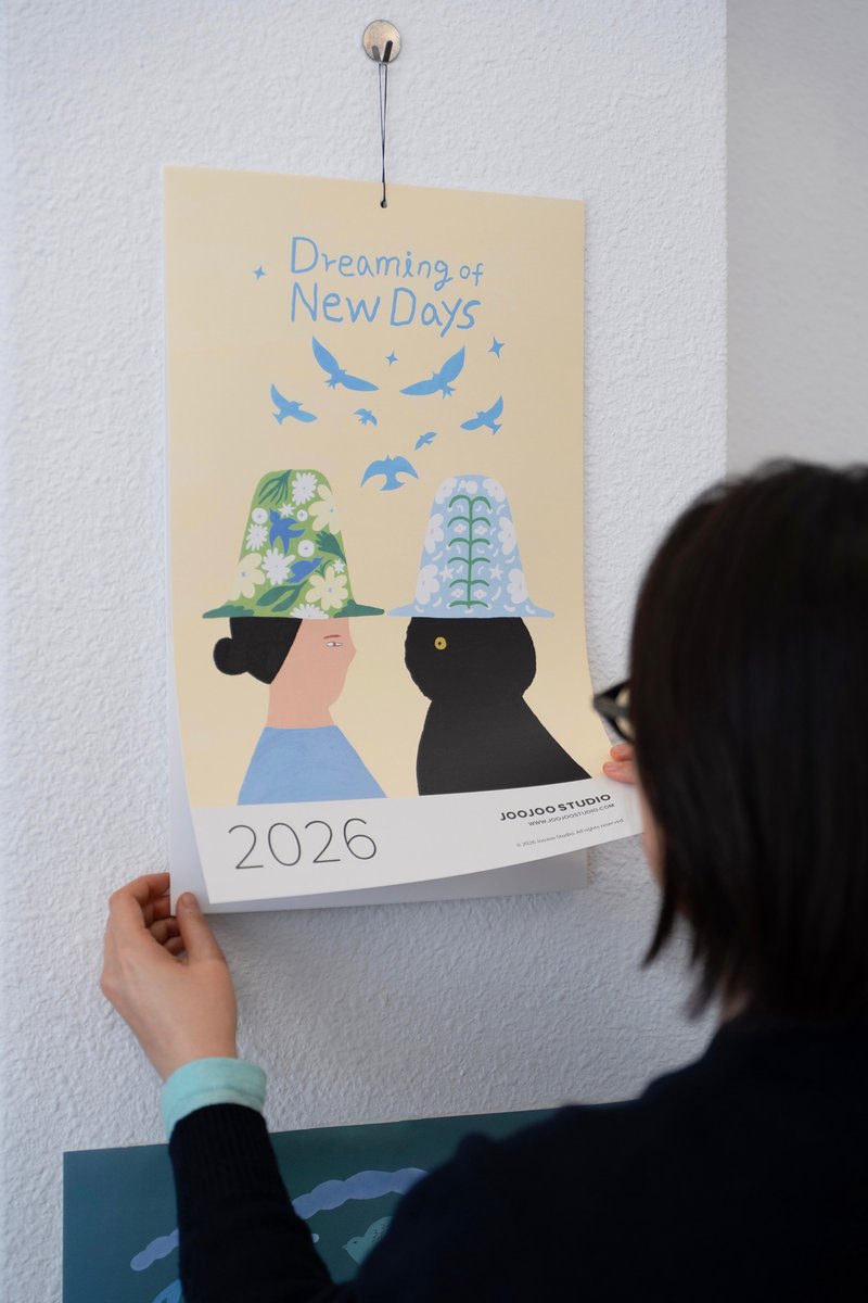 2026年 原版插图月历 - 年历/台历 - 纸 多色