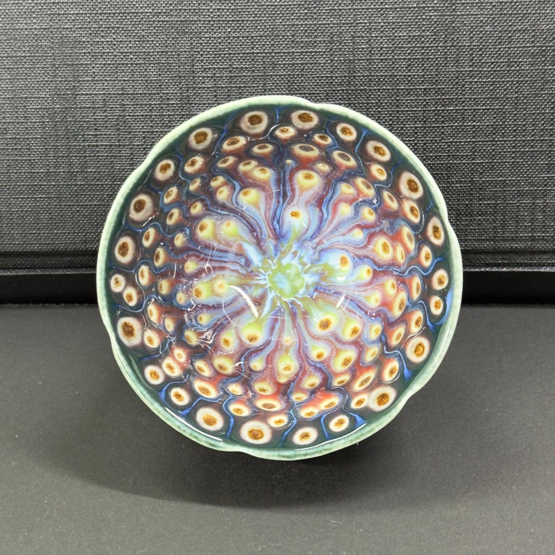 No. 01 / 孔雀系列 Peacock / 葵花杯 70 ml - 茶具/茶杯 - 瓷 多色