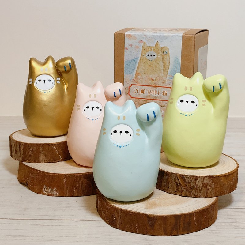 许愿招财猫盲盒 - 玩偶/公仔 - 塑料 多色