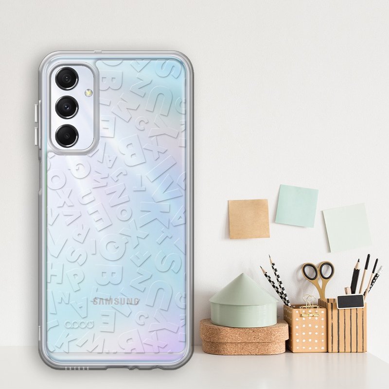 A15/A25/A26/A34/A35/A36/A55/A56/M14/M34 5G 浮雕感双料壳-ABC - 手机壳/手机套 - 其他材质 多色