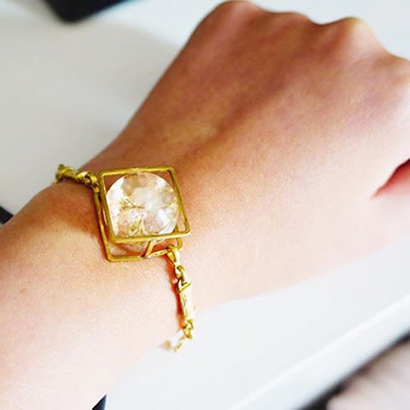 Dreamy Marble Bracelets/ 米香铜饰手链 - 手链/手环 - 其他金属 