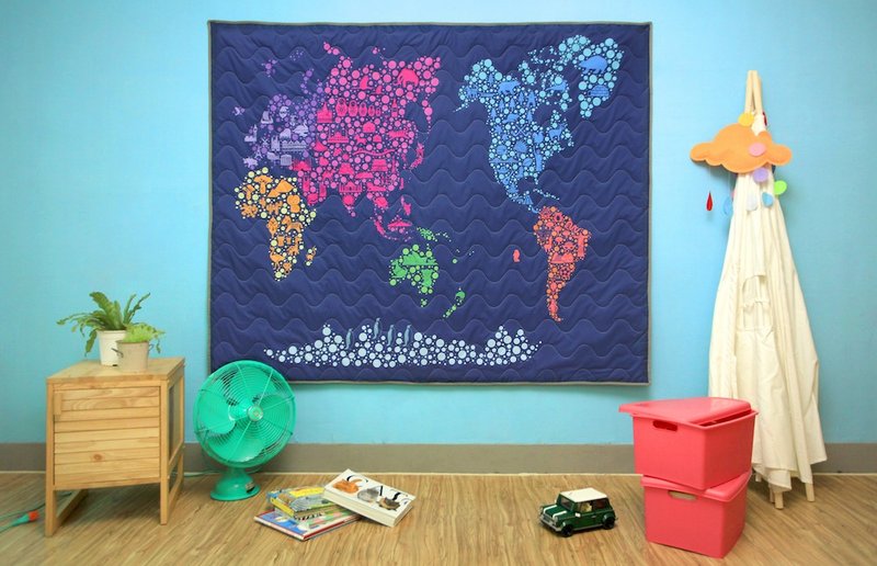 Nuhox 怒吼狮【厚片垫】缤纷世界-野餐、露营和摆设用垫 - 露营用品 - 聚酯纤维 蓝色