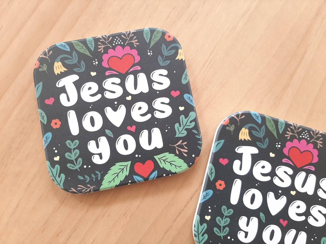 Jesus loves you陶瓷杯垫 - 其他 - 陶 多色