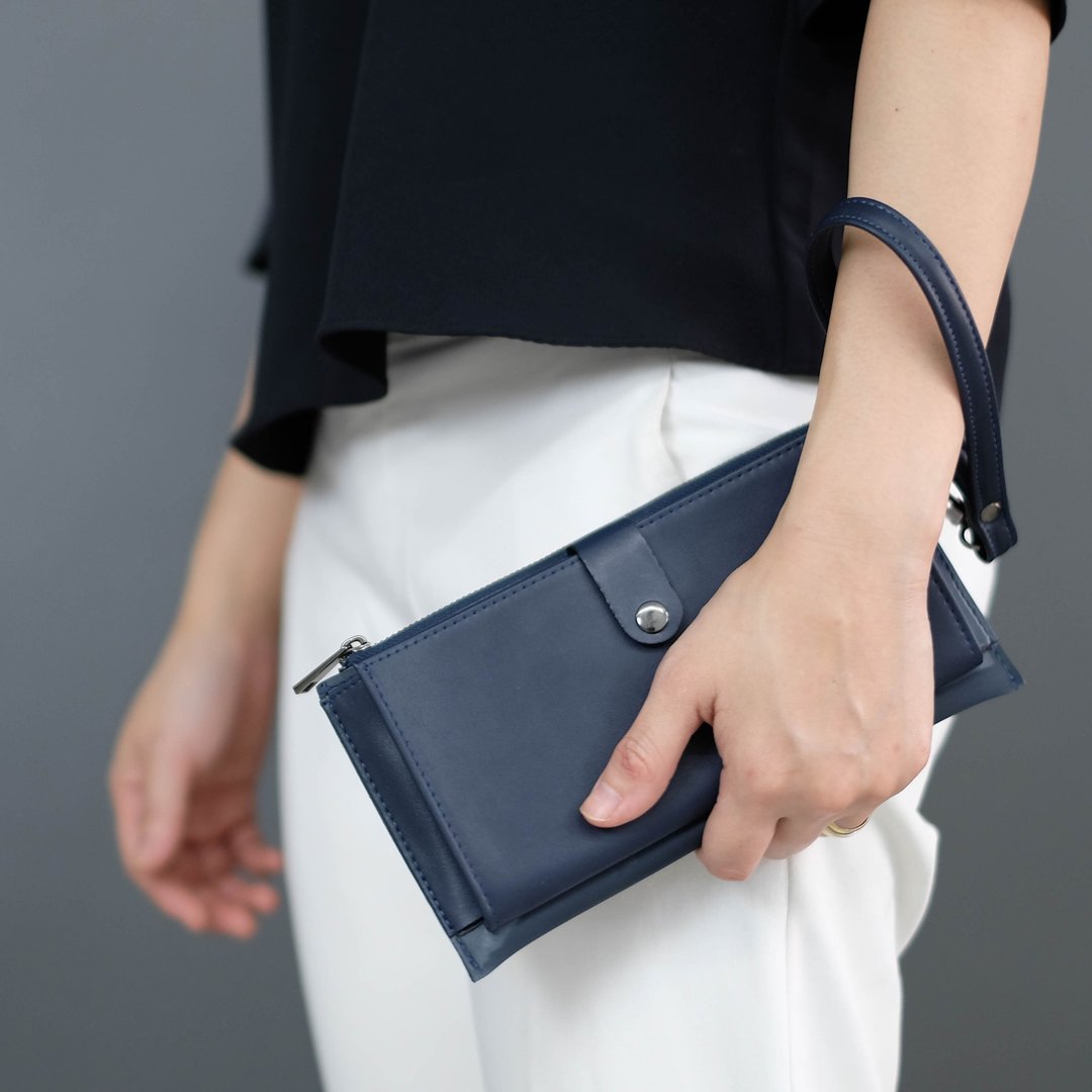 HIDDEN Wallet M 钱包 - 深靛蓝 - 笔记本/手帐 - 乳胶 蓝色
