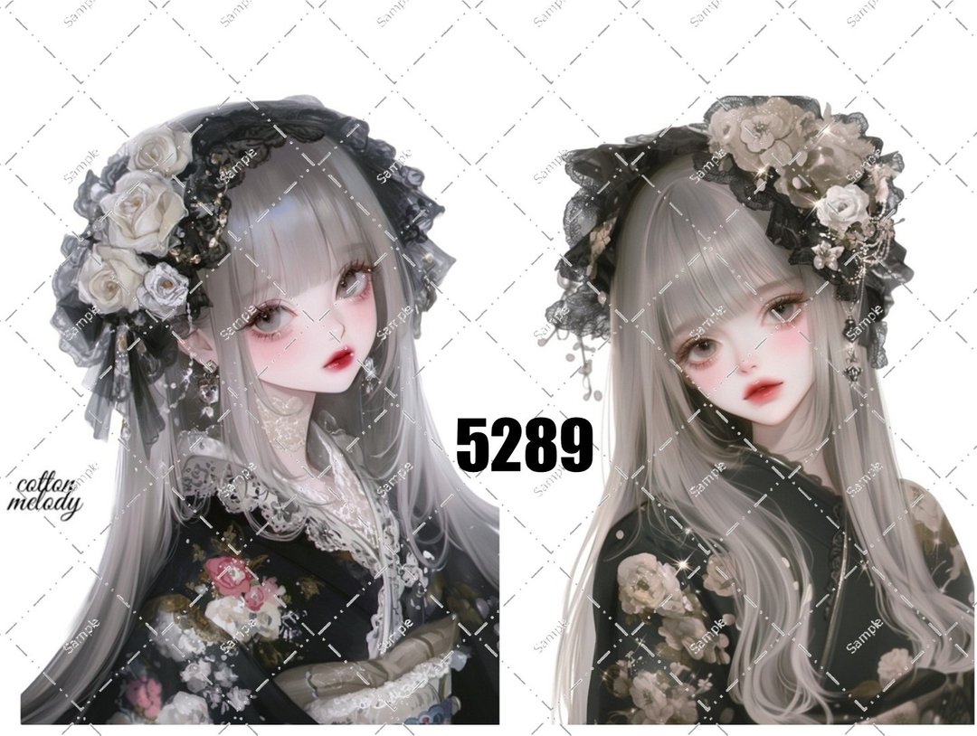 original sticker no.5289 人物贴纸 原创贴纸 原创人物贴纸 装饰贴纸 cotton melody - 贴纸 - 纸 