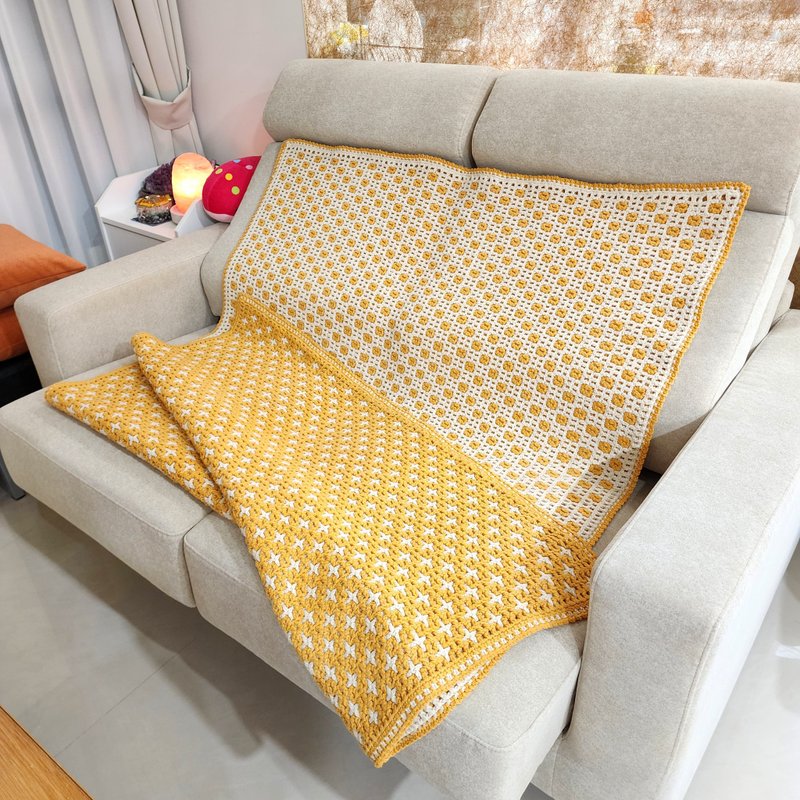 定制编织毯 玫瑰毯 - 被子/毛毯 - 羊毛 橘色