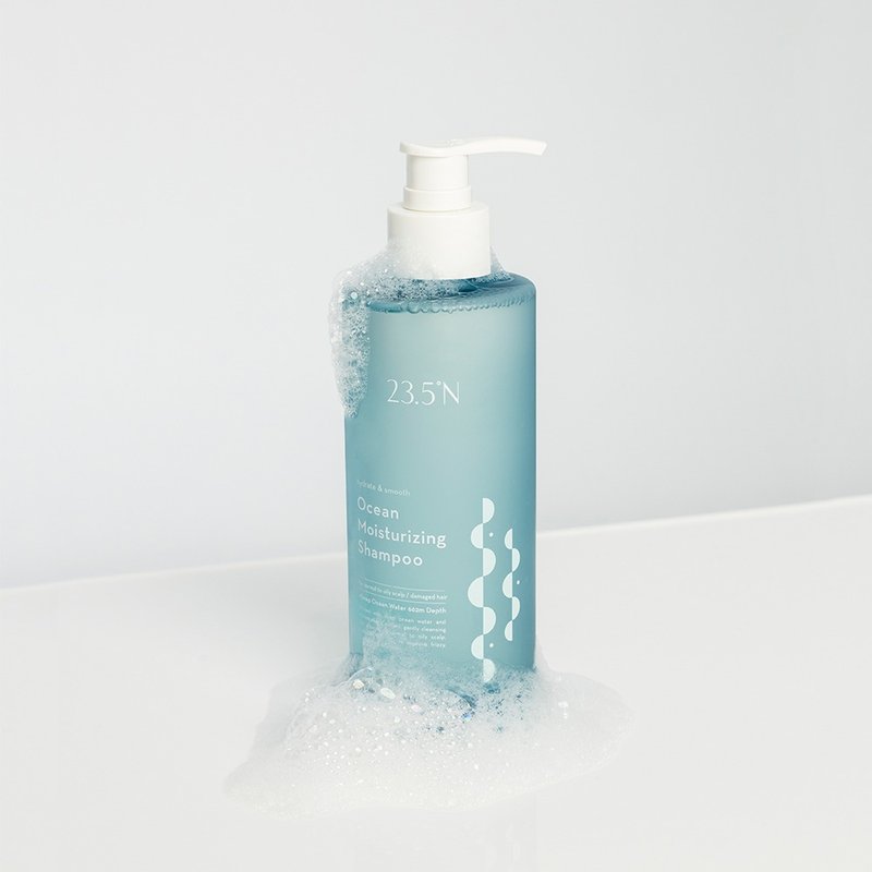 海洋保湿柔顺洗发精350mL│修护受损发丝。柔顺不毛躁 - 洗发用品 - 其他材质 蓝色