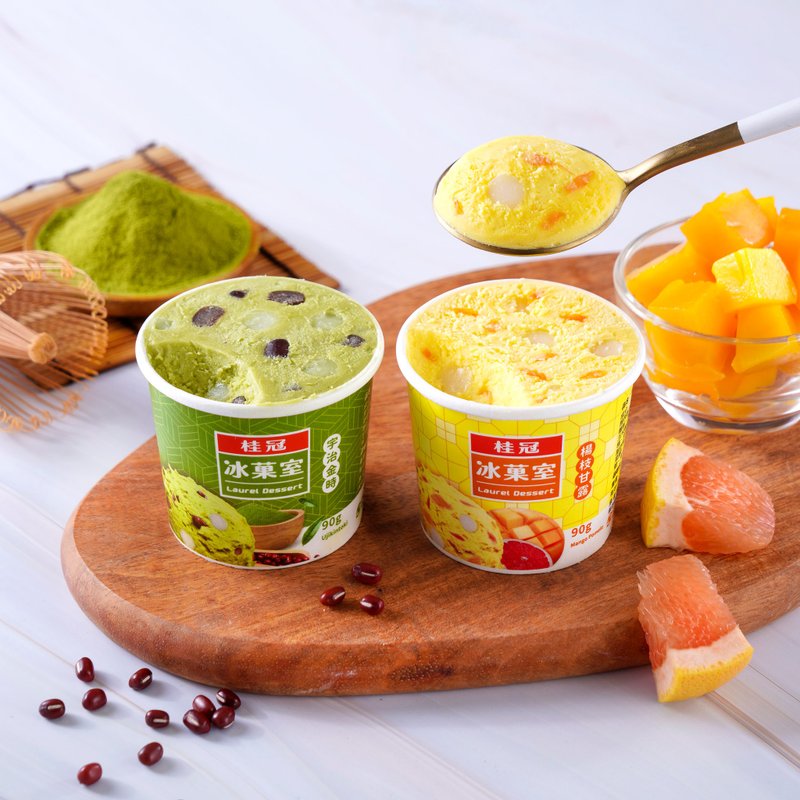 桂冠冰菓室 流心芝麻/宇治金时/杨枝甘露冰淇淋-任选12入+保冷袋 - 熟食小吃 - 新鲜食材 多色