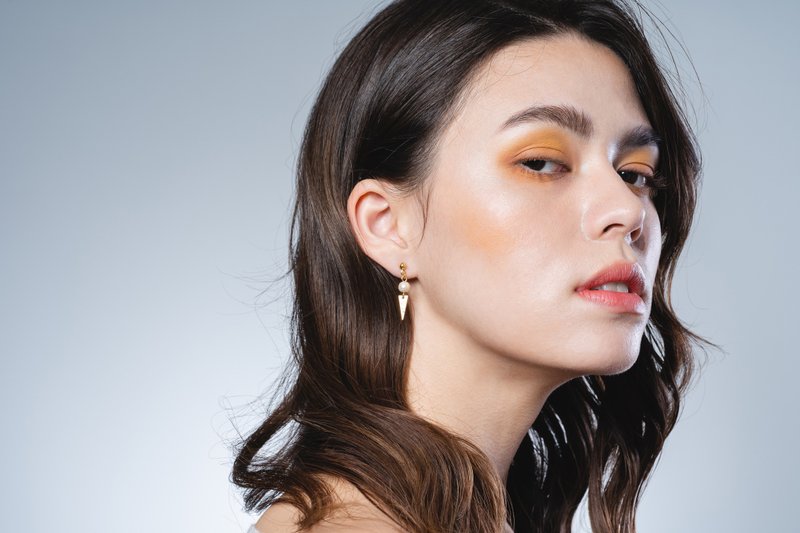 棉珍珠耳环【925银 sweet cone 耳环】 - 耳环/耳夹 - 珍珠 