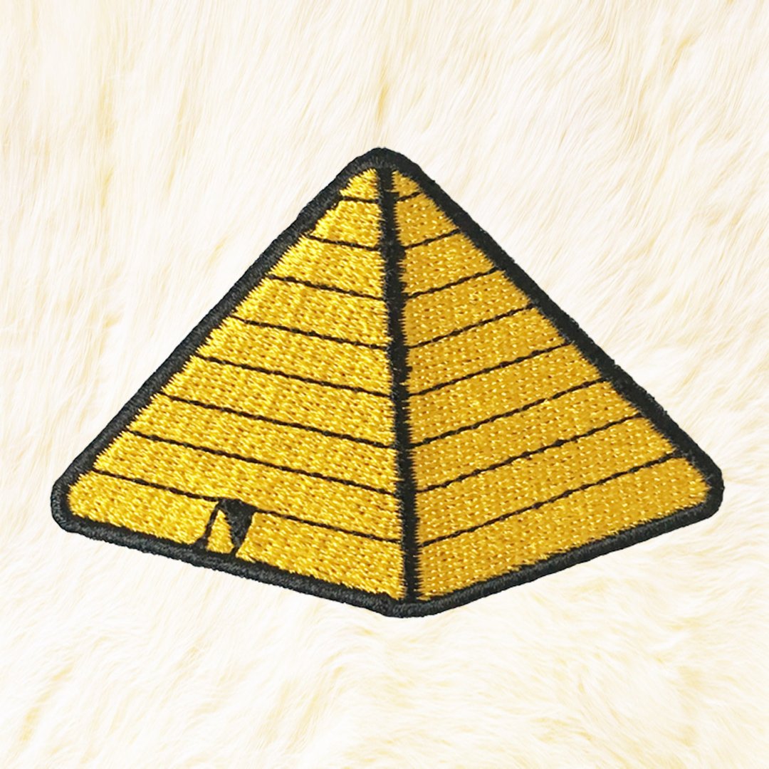 Pyramid Iron on Patch Buy 3 Get 1 Free - 编织/刺绣/羊毛毡/裁缝 - 绣线 黄色